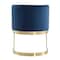 Manhattan Comfort Aura Dining Chair in Royal Blue and Polished Brass, PK2 2-DC026-BL - alternate 2